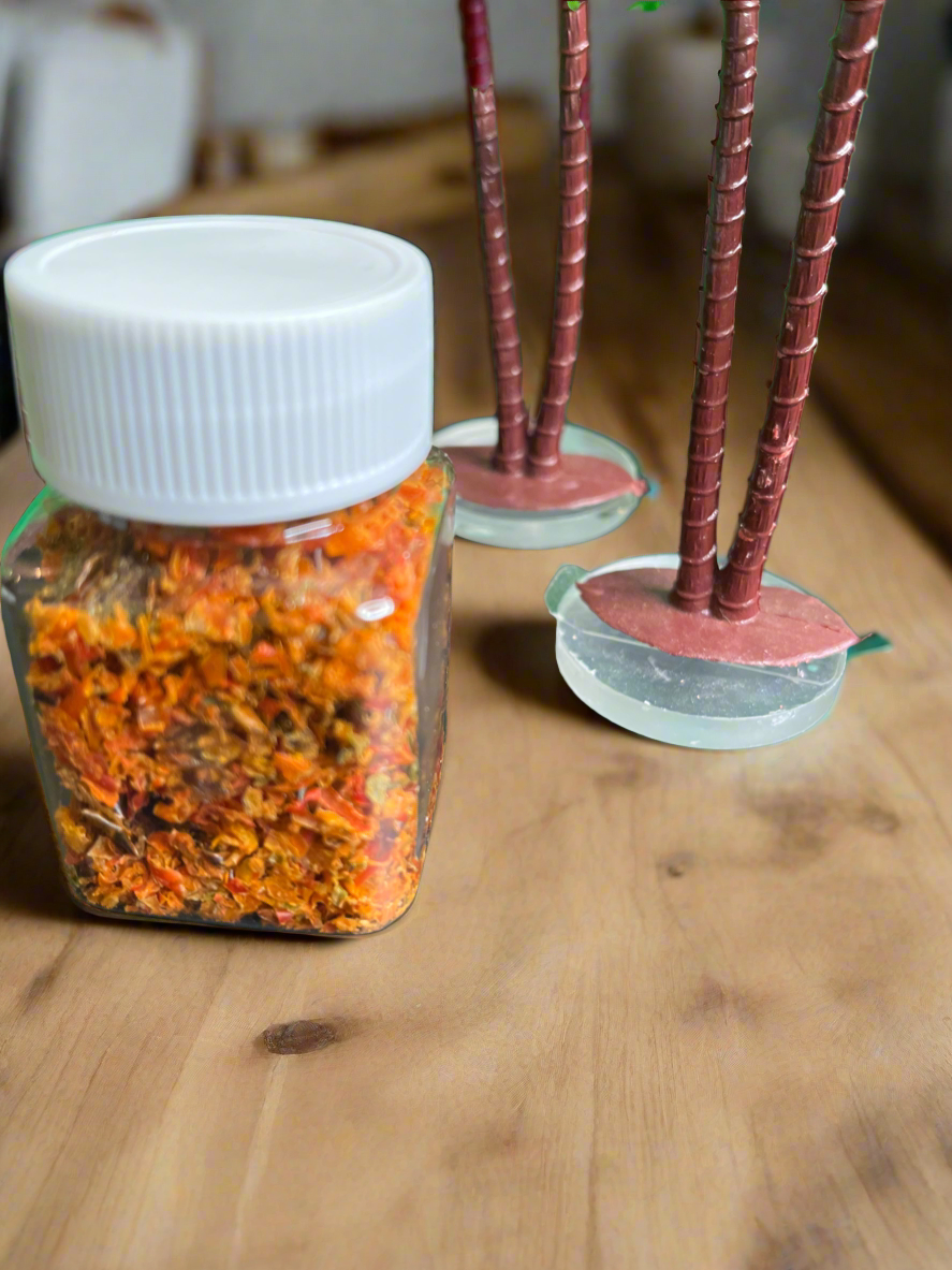 Orange and red pepper